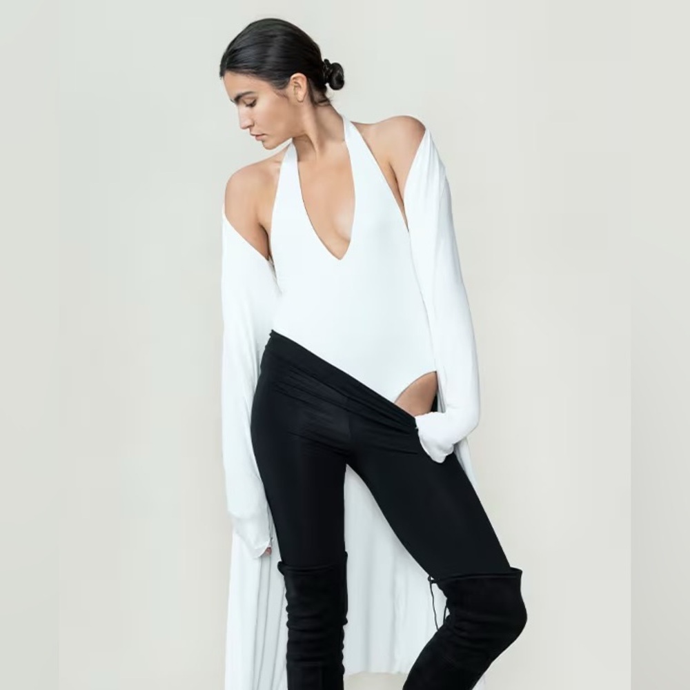 Urban Zen V-Neck Sleeveless Bodysuit
